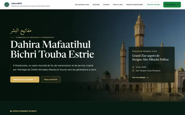 Dahira MBTE home page