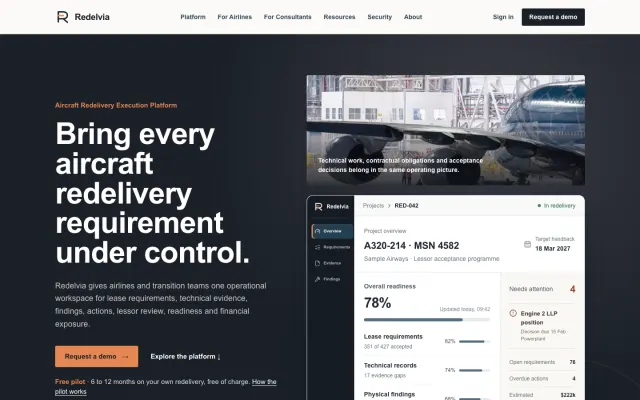 Redelvia home page